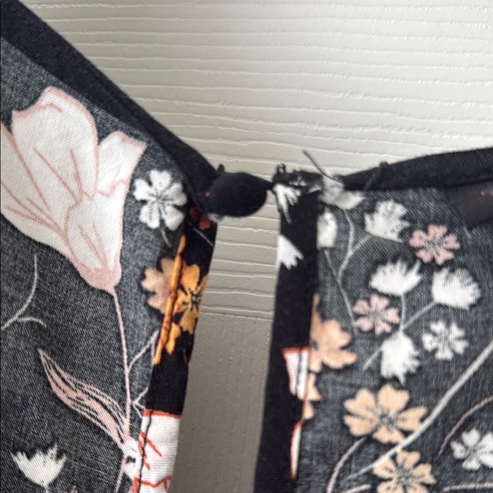 Torrid Black and Pink Floral Midi Dress - Picture 3 of 9